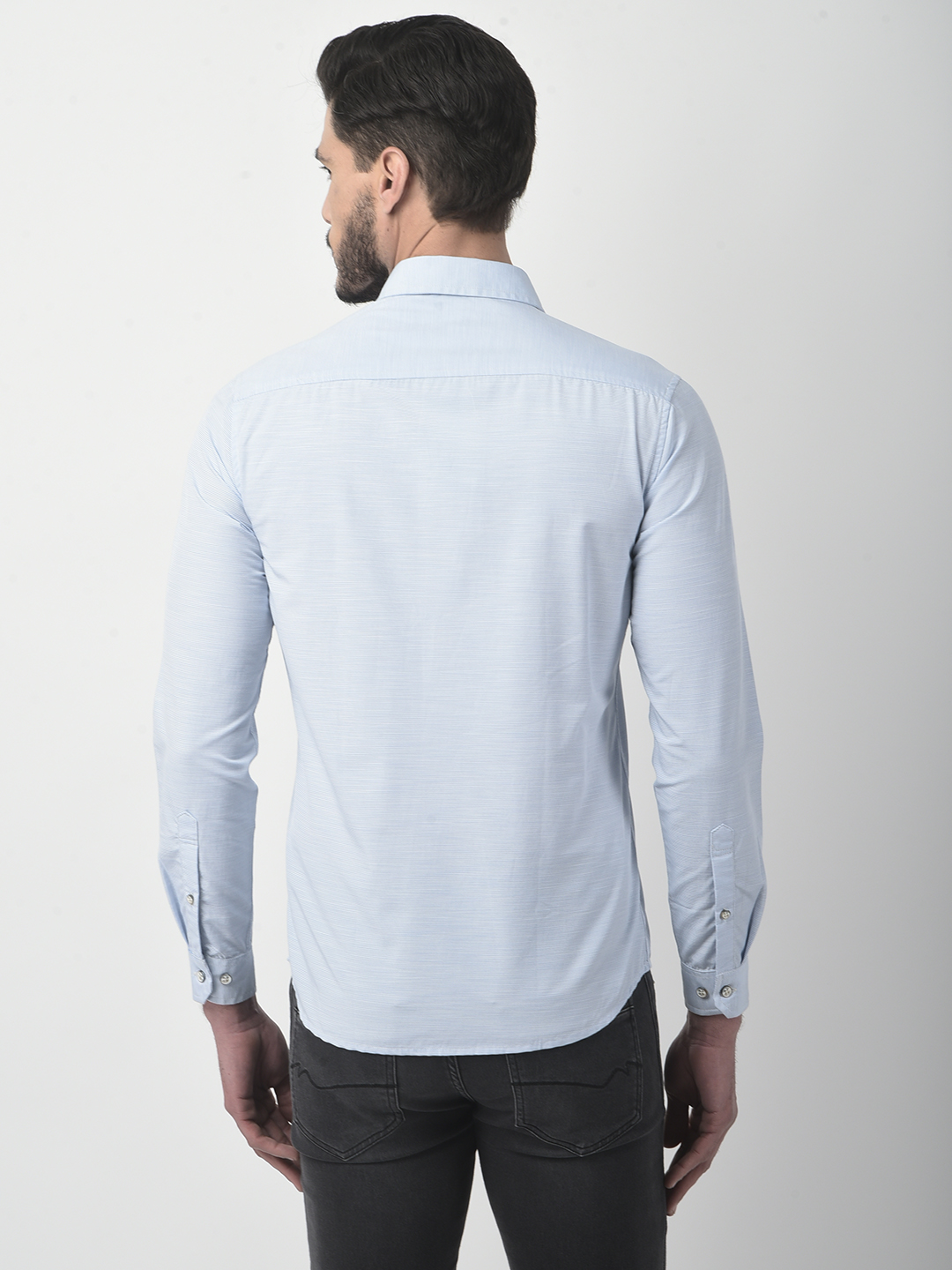 Numero Uno Men Striped Blue Shirt